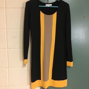 Black and yellow Dress